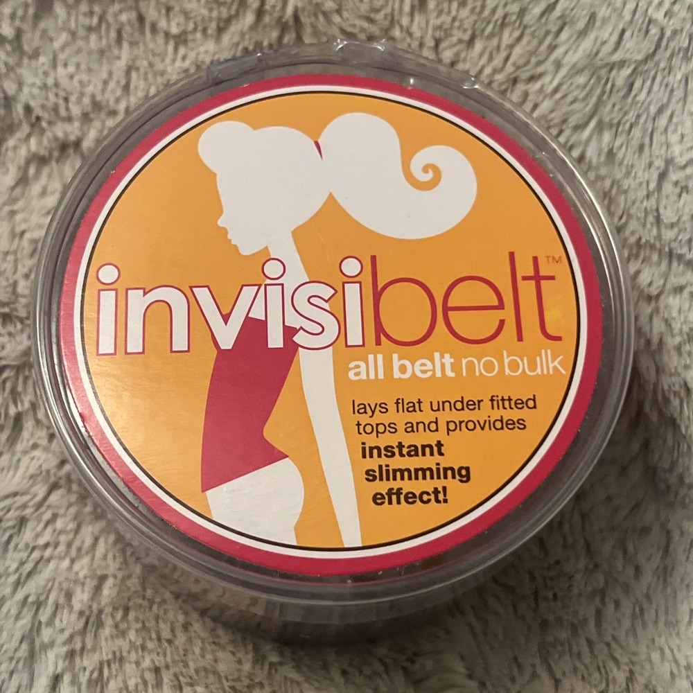 Invisibelt All Belt No Bulk Fits Size 0-14 Instant Slimming Clear New Open Box